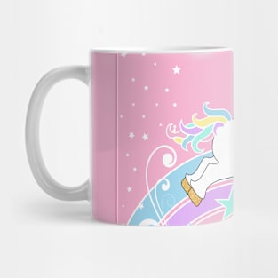 Starry Rainbow Unicorn Mug